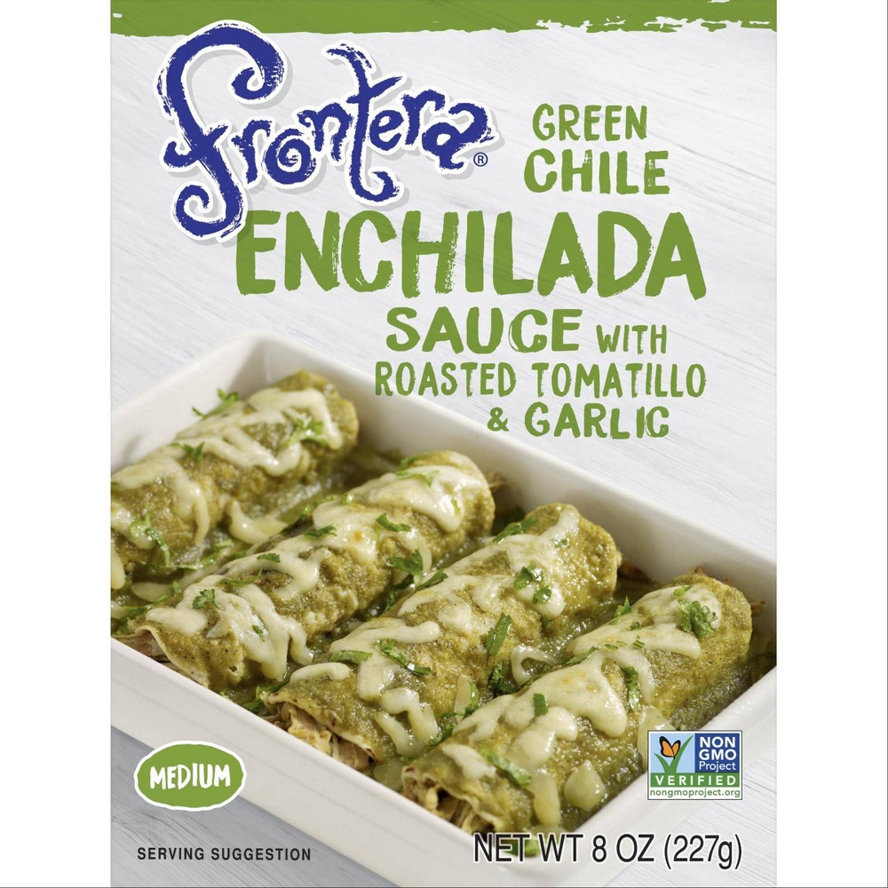 slide 2 of 5, Frontera Green Chile Enchilada Sauce, 8 oz