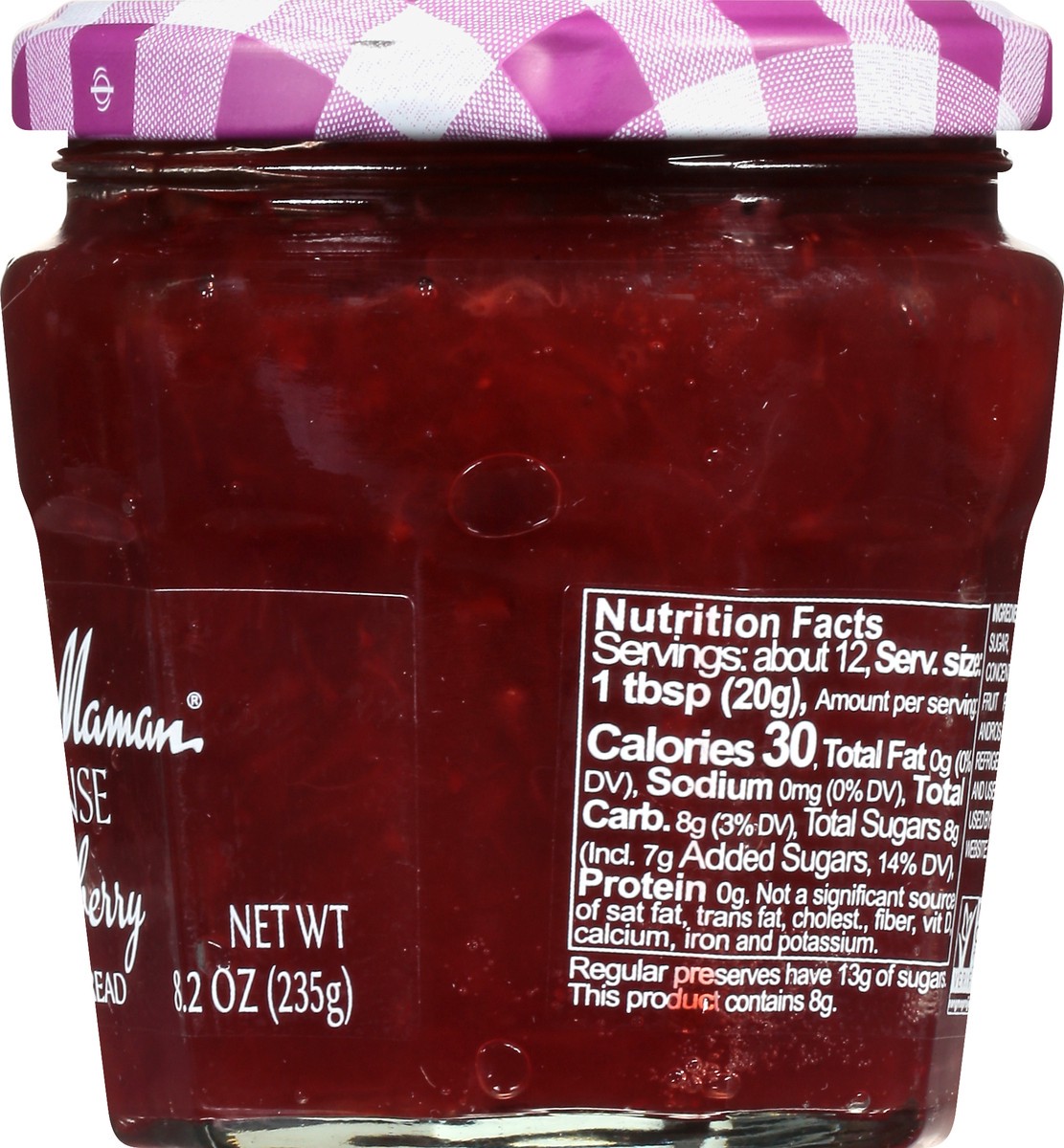 slide 8 of 9, Bonne Maman Intense Strawberry Fruit Spread 8.2 oz, 8.2 oz