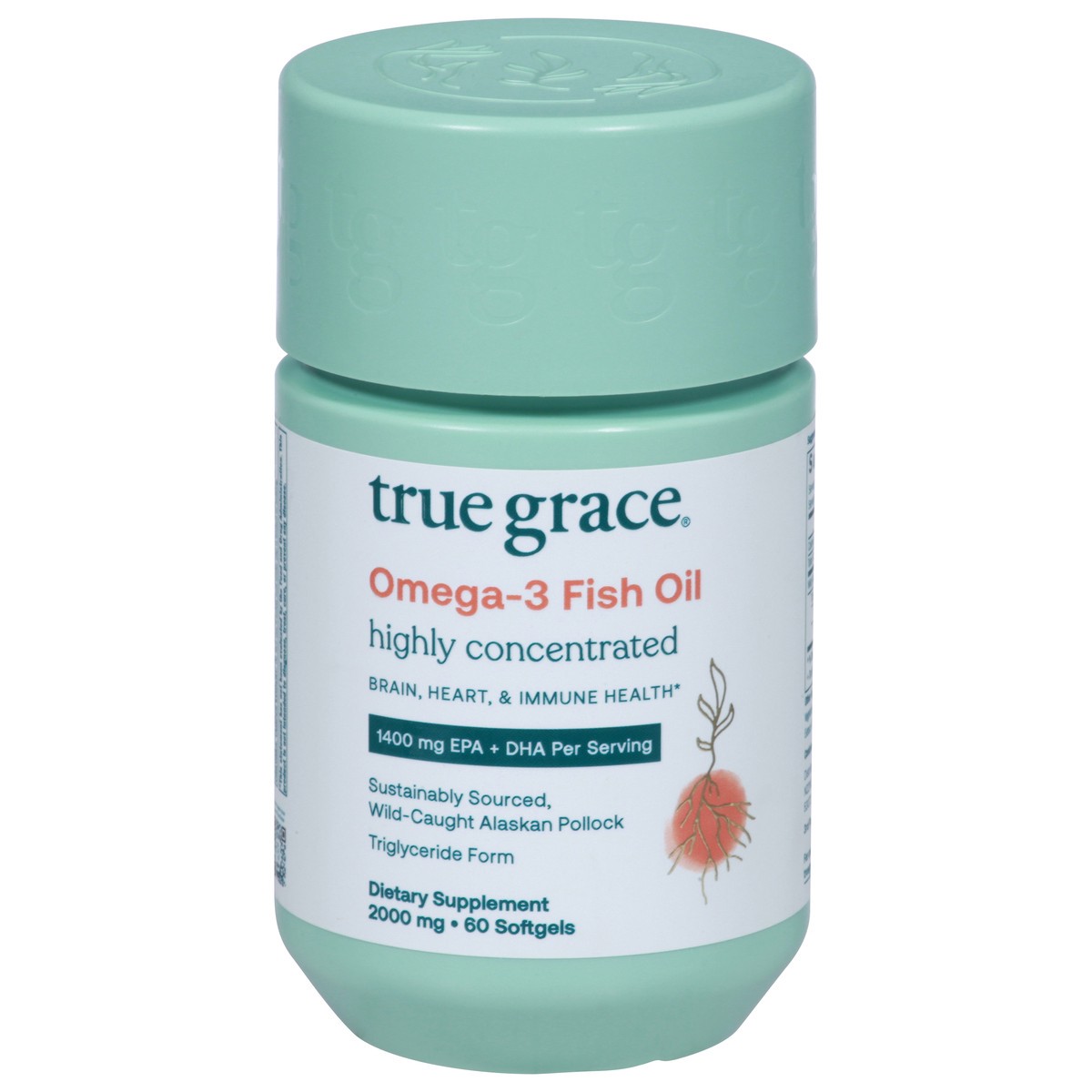 slide 11 of 13, True Grace 2000 mg Omega-3 Fish Oil 60 Softgels, 1 ct