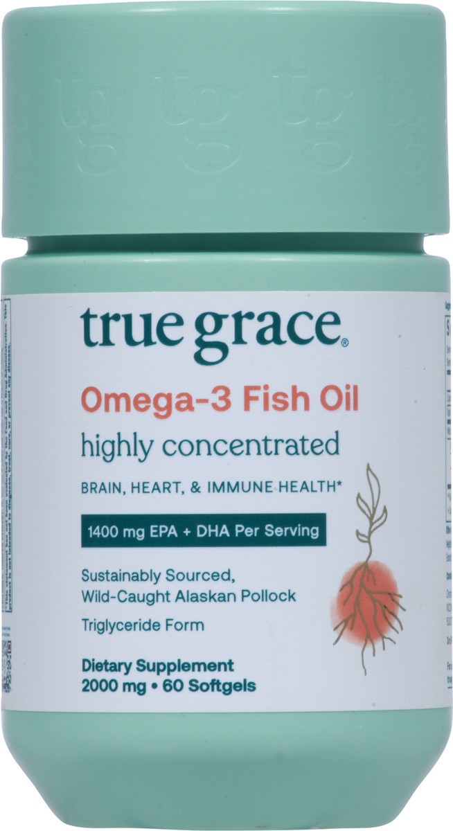 slide 6 of 13, True Grace 2000 mg Omega-3 Fish Oil 60 Softgels, 1 ct