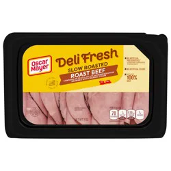 Oscar Mayer Deli Fresh Slow Roasted Roast Beef Deli Lunch Meat, 7 oz Package