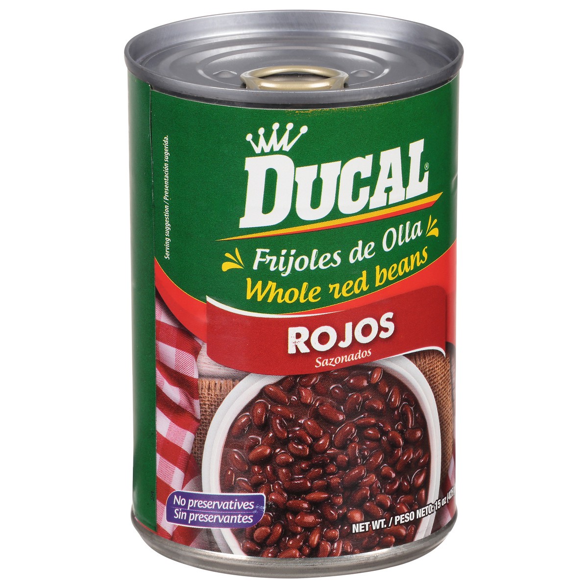 slide 8 of 9, Ducal Whole Red Beans 15 oz, 15 oz