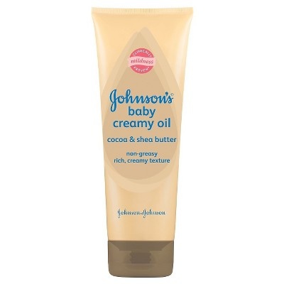 slide 1 of 6, Johnson's Baby Creamy Oil, 8 oz