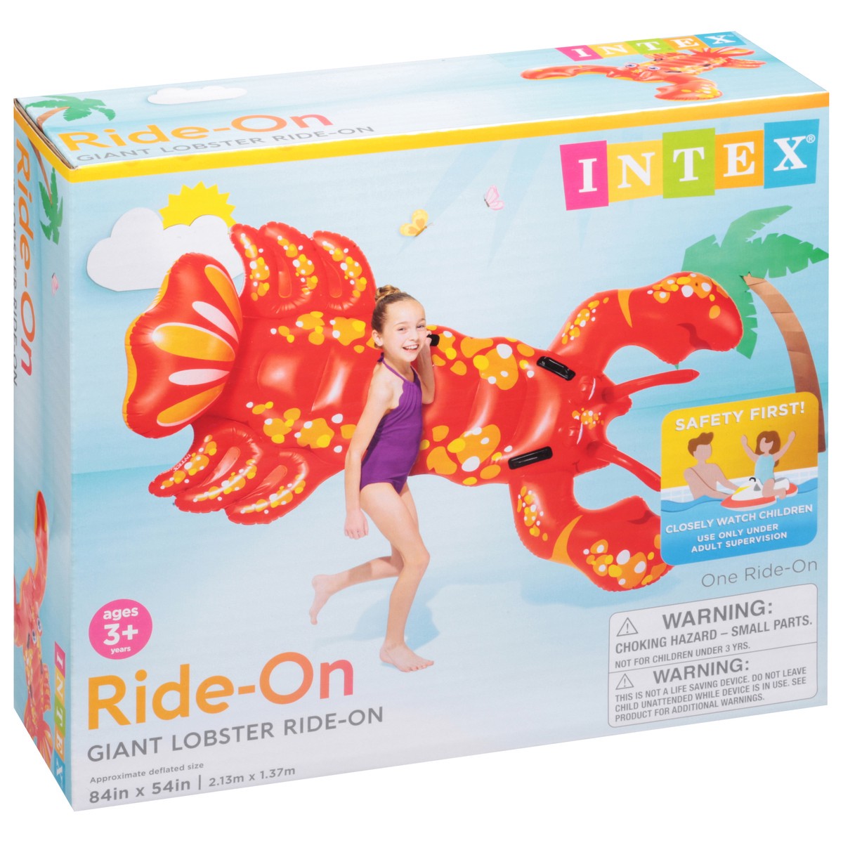 slide 3 of 9, Intex Ages 3+ Years Lobster Ride-On Giant 1 ea, 1 ct