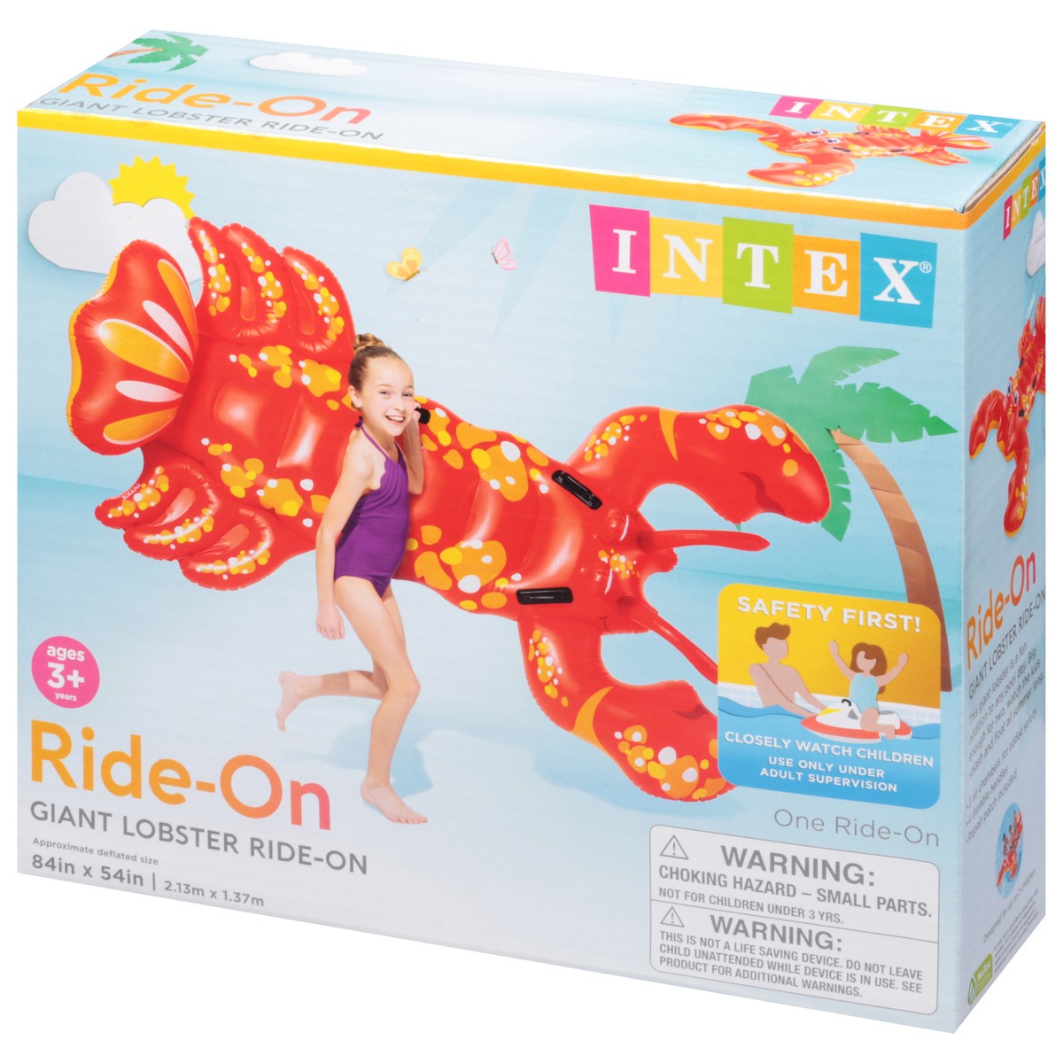 slide 9 of 9, Intex Ages 3+ Years Lobster Ride-On Giant 1 ea, 1 ct