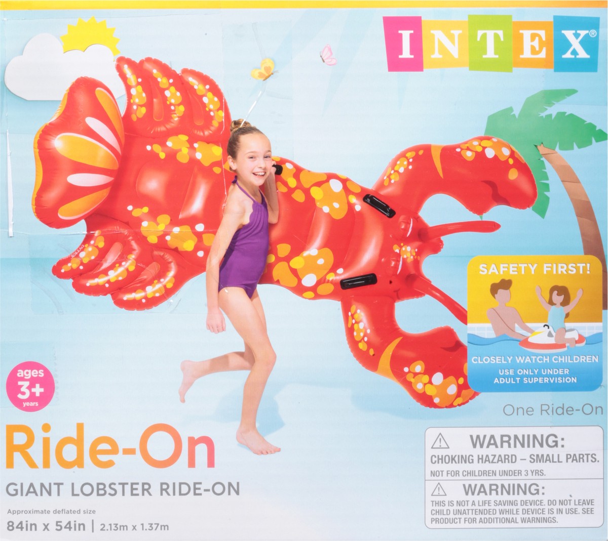 slide 4 of 9, Intex Ages 3+ Years Lobster Ride-On Giant 1 ea, 1 ct