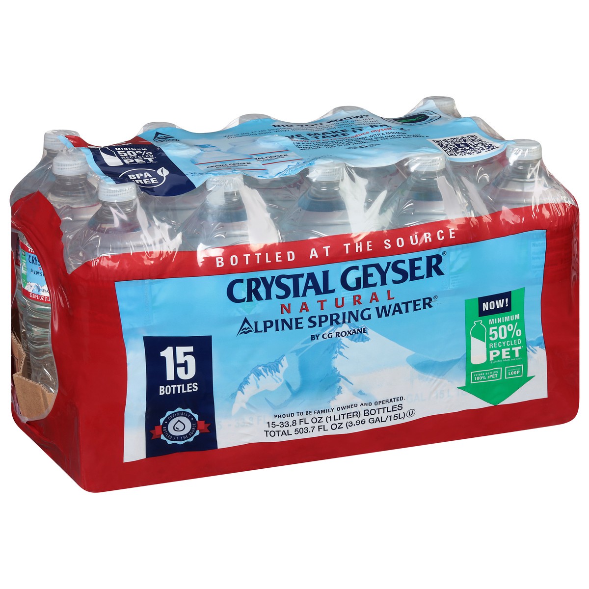 slide 4 of 9, Crystal Geyser Natural Alpine Spring Water - 15 ct, 15 ct