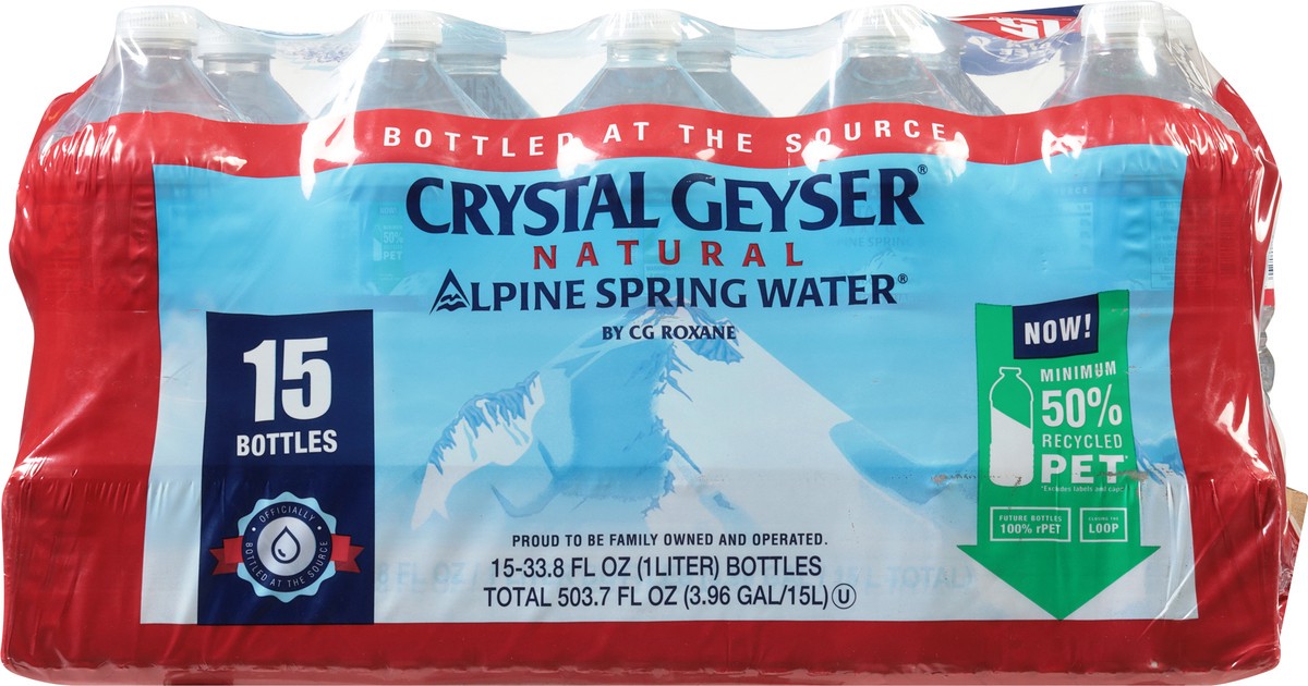 slide 2 of 9, Crystal Geyser Natural Alpine Spring Water - 15 ct, 15 ct