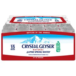 Crystal Geyser Natural Alpine Spring Water - 15 ct