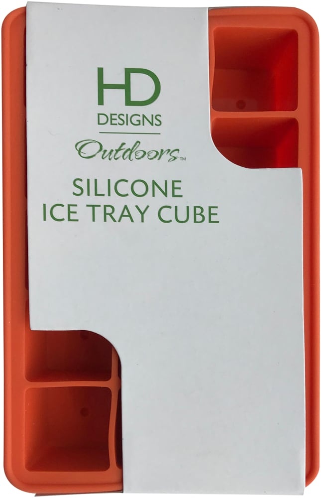 slide 1 of 1, HD Designs Outdoors Silicone Ice Cube Tray - Emberglow, 1 ct