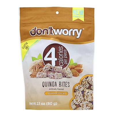 slide 1 of 1, don't worry Almond Pecan Quinoa Bites, 2.1 oz