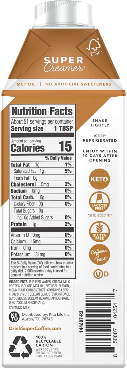 slide 3 of 7, Super Creamer Caramel Creamer 25.4 fl oz, 25.4 fl oz