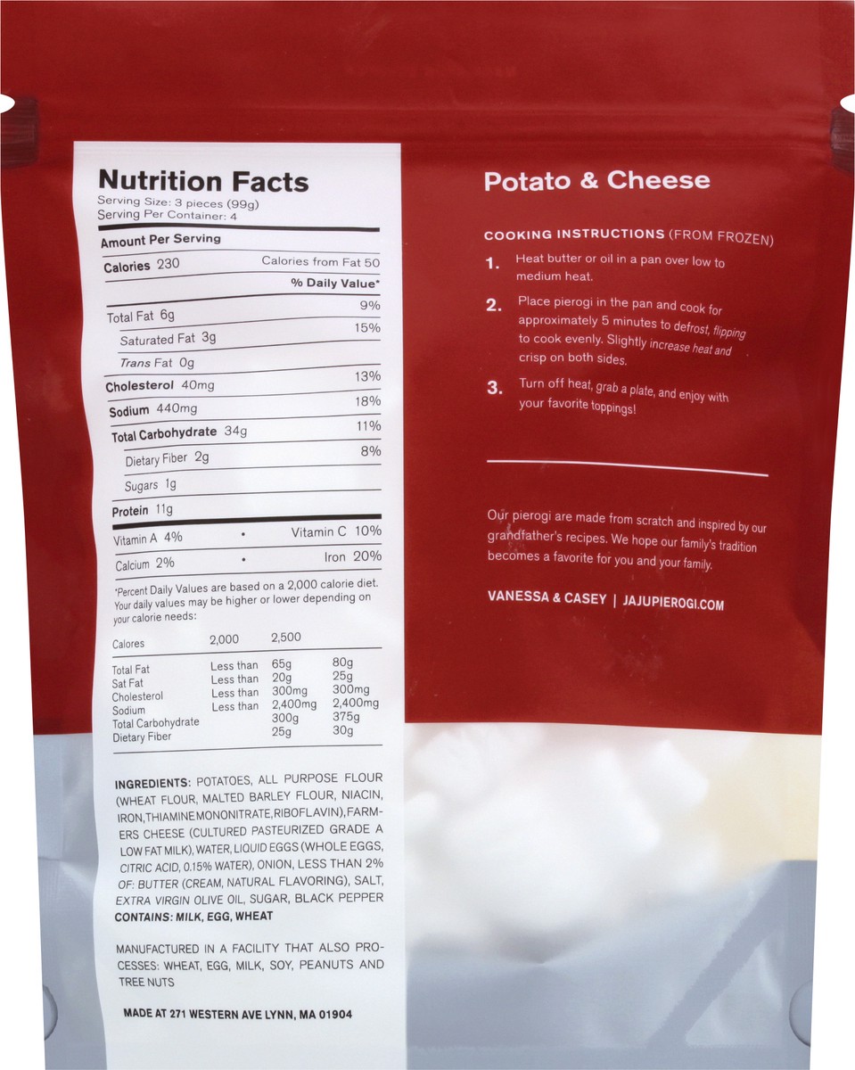 slide 9 of 9, JaJu Pierogi Potato & Cheese Polish Dumplings 12 ea, 12 ct