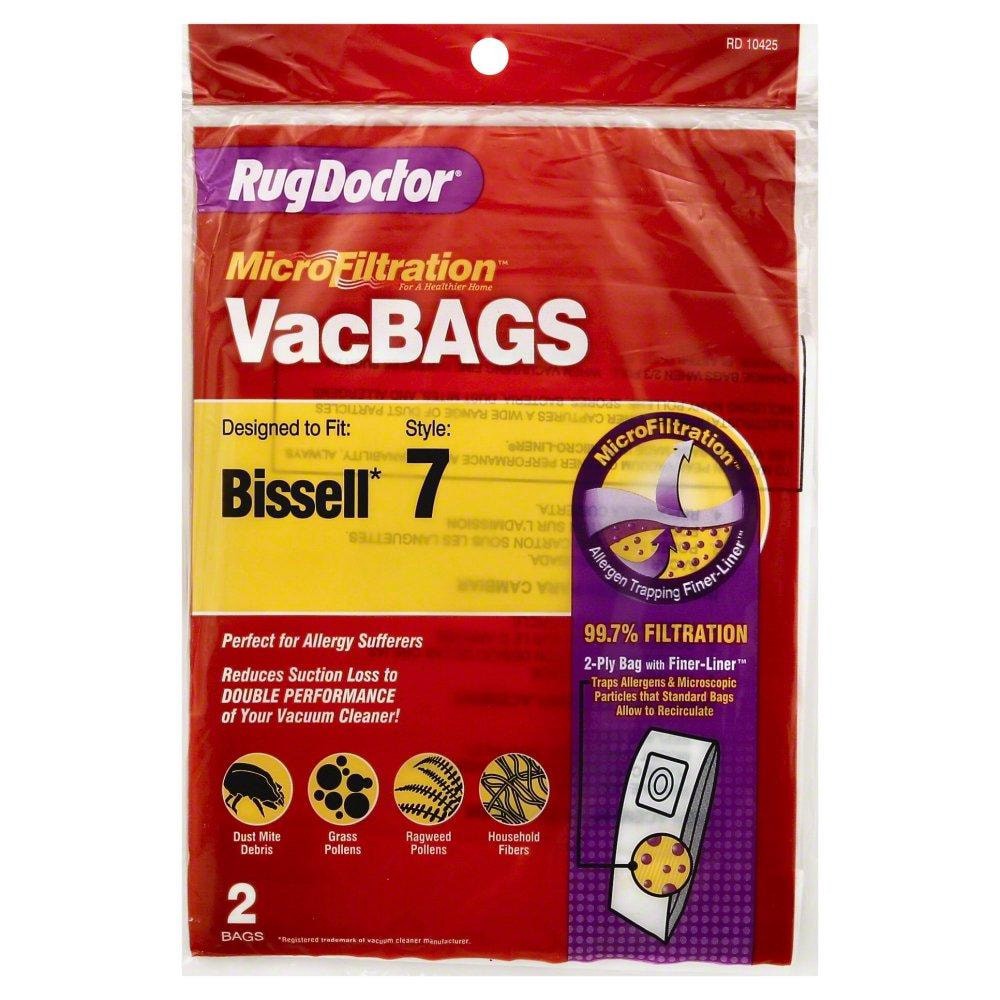 slide 1 of 2, Rug Doctor Vac Bags, MicroFiltration, Bissell 7, 2 ct