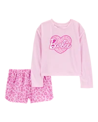 Carter's Kid 2-Piece Barbie Poly 2-Piece Pajamas Pink 5