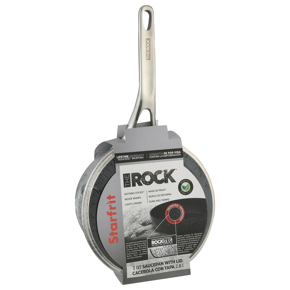 slide 4 of 9, Starfrit The Rock 3 Quart Saucepan with Lid 1 ea Sleeve, 1 ct