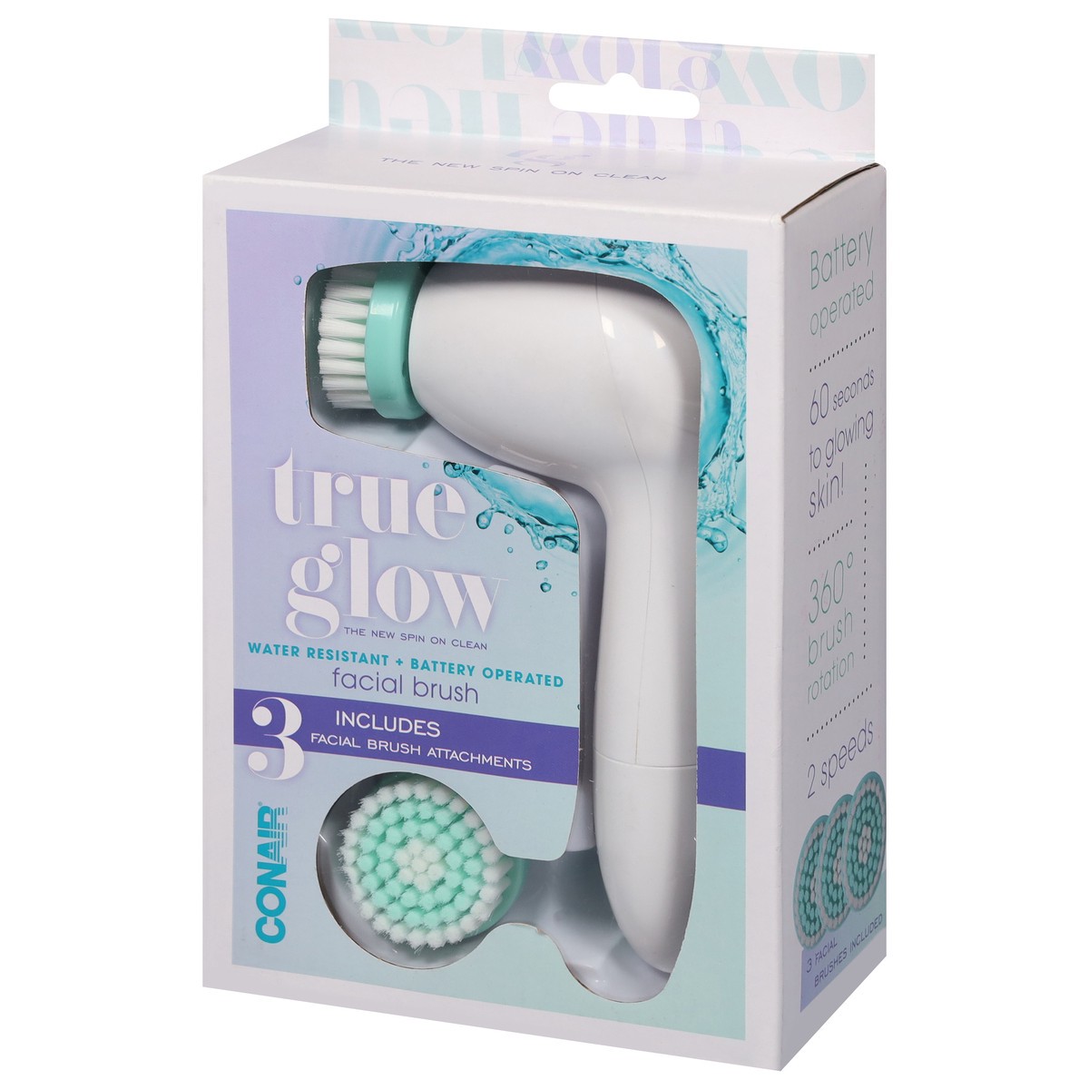 slide 3 of 9, Conair True Glow Facial Brush, 1 ct