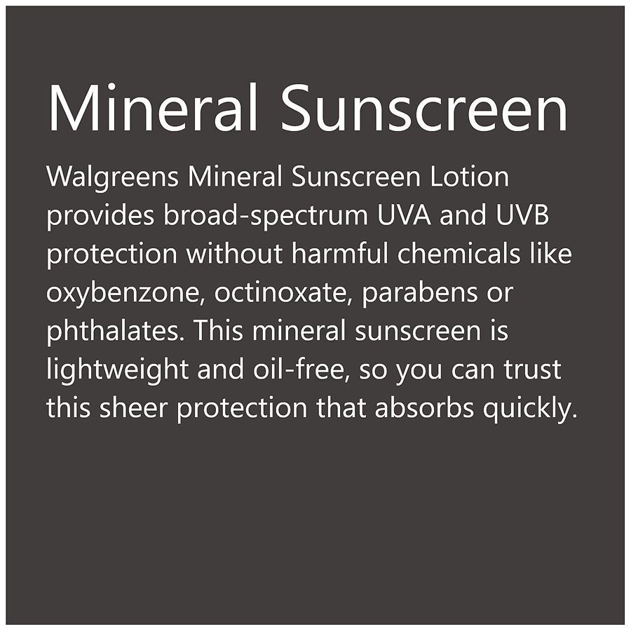 slide 3 of 5, Walgreens Sheer Mineral Face Sunscreen SPF 50, 2 oz