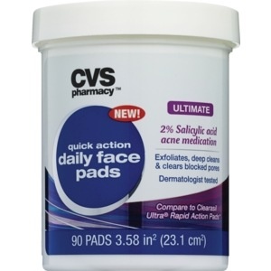 slide 1 of 1, CVS Pharmacy Daily Pore Clearing Pads, 90 ct