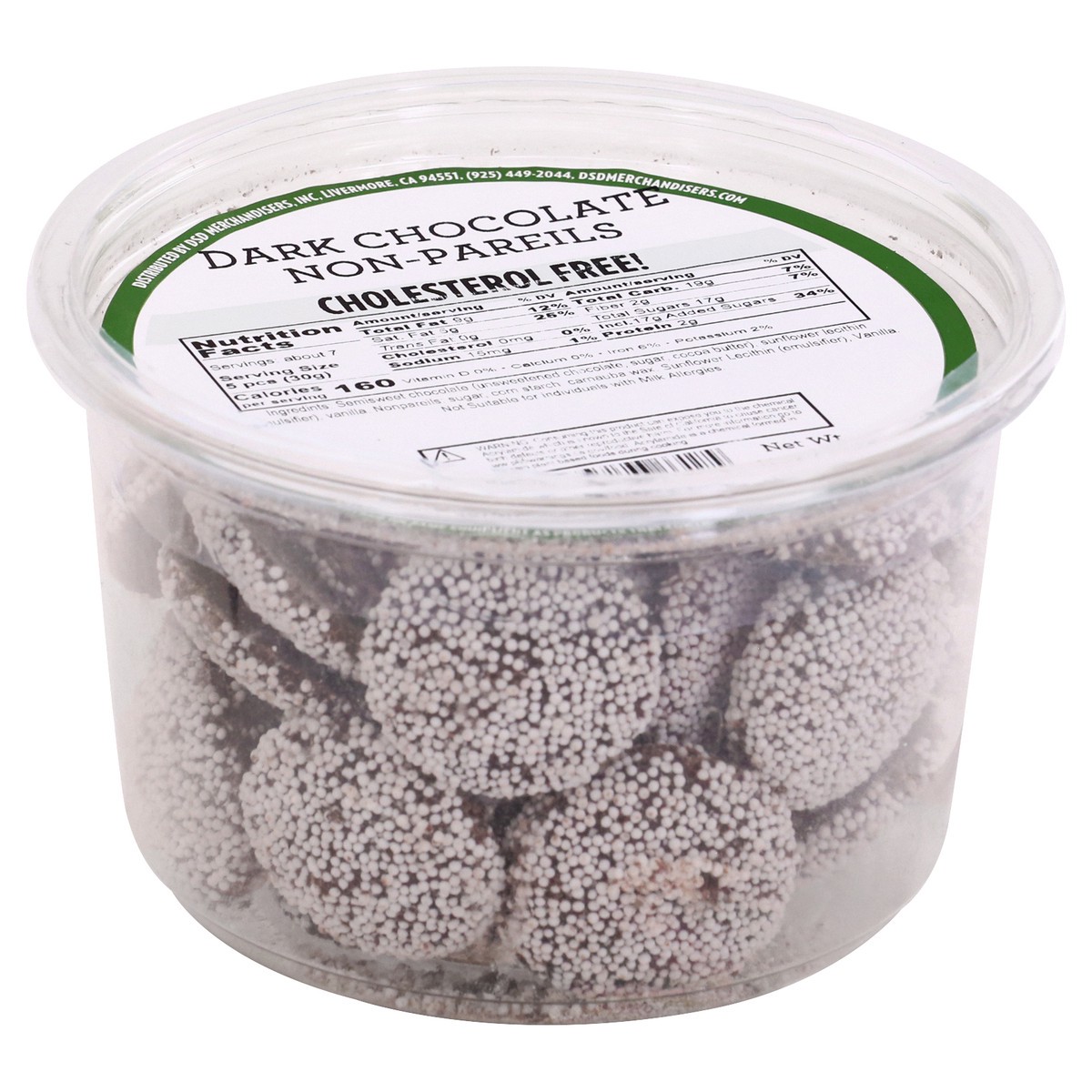 slide 8 of 13, DSD Merchandisers Dark Chocolate Non-pareils - 11 OZ, 11 oz