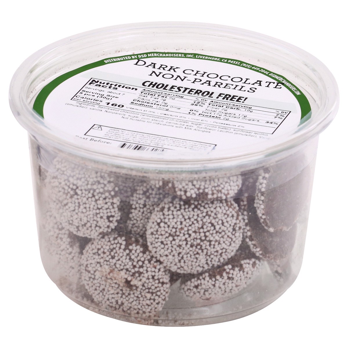 slide 9 of 13, DSD Merchandisers Dark Chocolate Non-pareils - 11 OZ, 11 oz