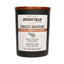 House of Velas Journeyman Tobacco Mahogany Jar Candle