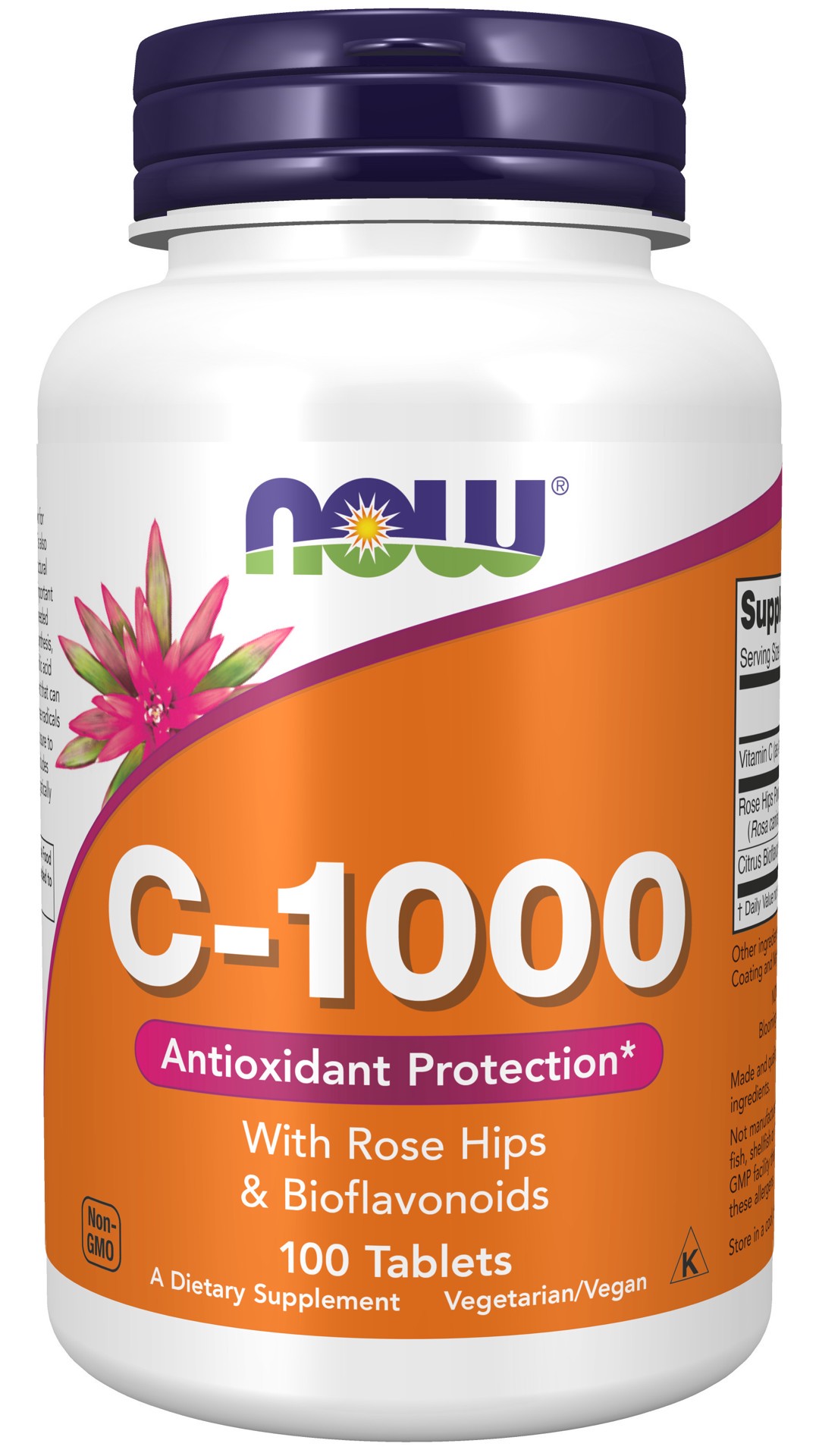 slide 1 of 4, NOW Vitamin C-1000 - 100 Tablets, 100 ct