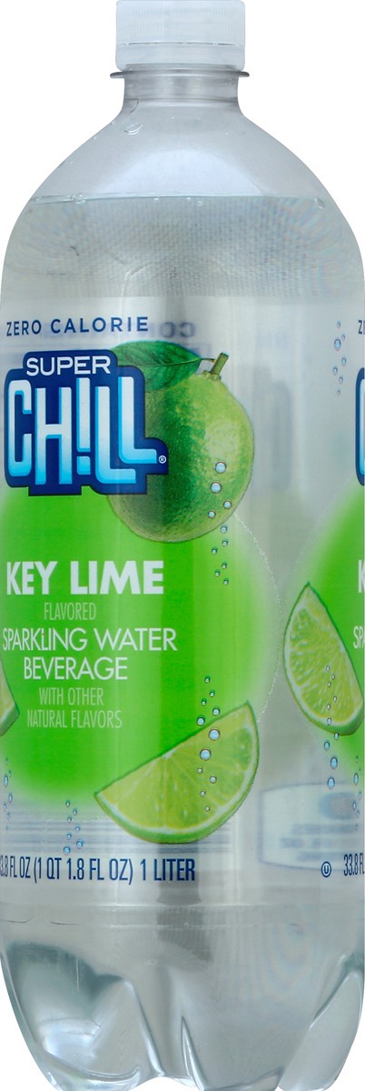 slide 7 of 7, Super Chill Water Sparkling Lime - 33.8 fl oz, 33.8 fl oz