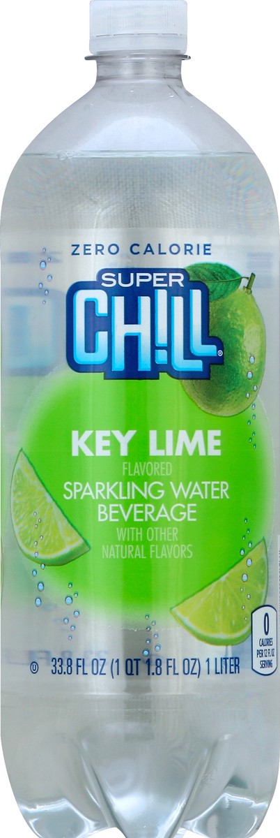 slide 6 of 7, Super Chill Water Sparkling Lime - 33.8 fl oz, 33.8 fl oz