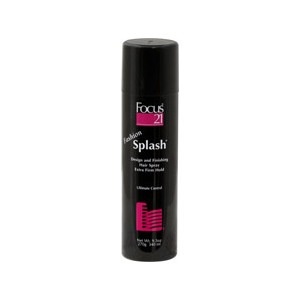 slide 1 of 1, Focus 21 Fashion Splash Design And Finishing Hair Spray Extra Firm Hold, 9.5 oz; 270 gram