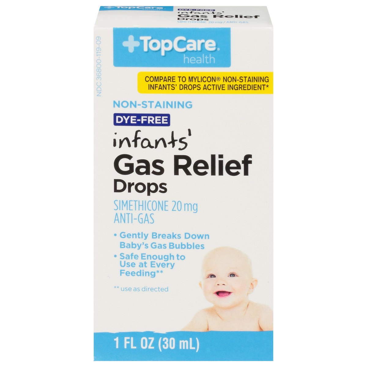 slide 8 of 16, TopCare Infants' Gas Relief Drops Non-Staining, 1 fl oz