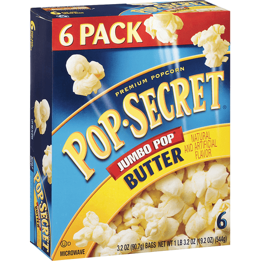 slide 4 of 8, Pop-Secret Premium Jumbo Pop Butter Popcorn, 6 ct