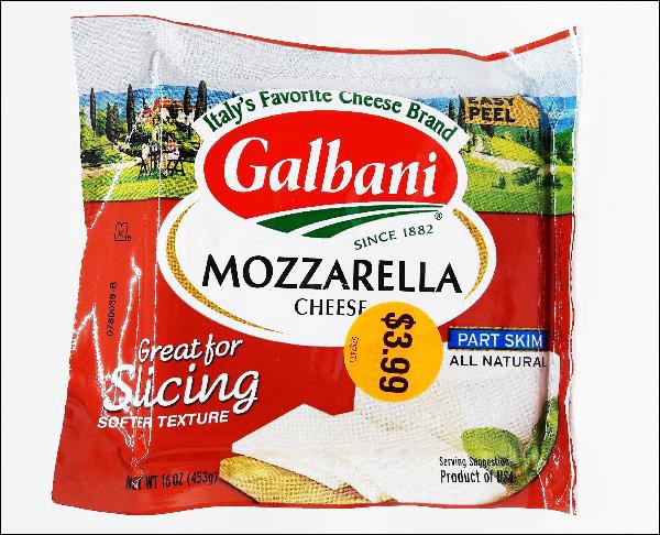 slide 1 of 1, Galbani Part Skim Mozzarella, 16 oz