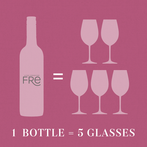 slide 3 of 16, Fré FRE White Zinfandel Pink Wine, Alcohol-Removed Wine Bottle, 750 ml
