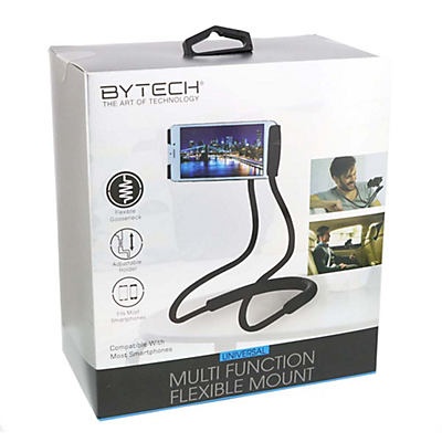 slide 1 of 1, Bytech BlackFlexible Neck Mount Phone Holder, 1 ct