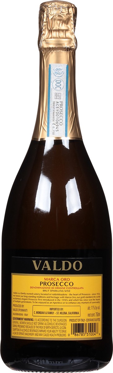 slide 2 of 11, Valdo Brut Prosecco 750 ml, 750 ml