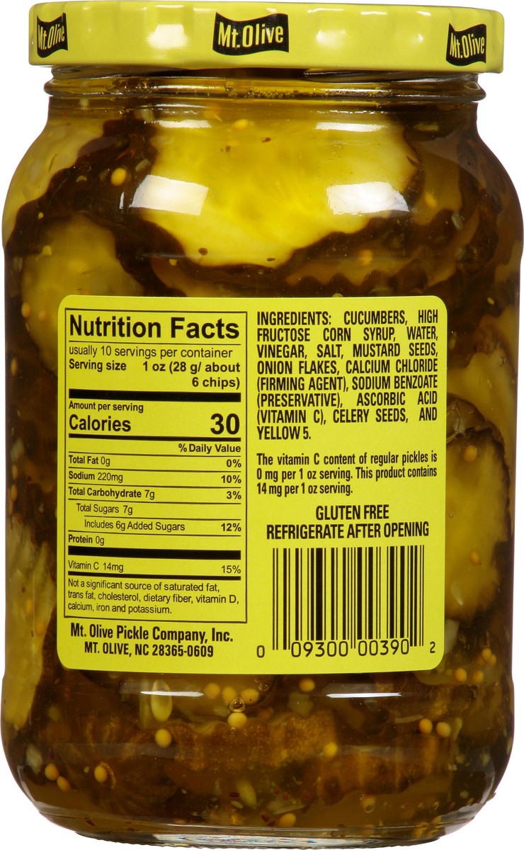 slide 2 of 11, Mt. Olive Bread & Butter Chips Pickles 16 fl oz, 16 fl oz