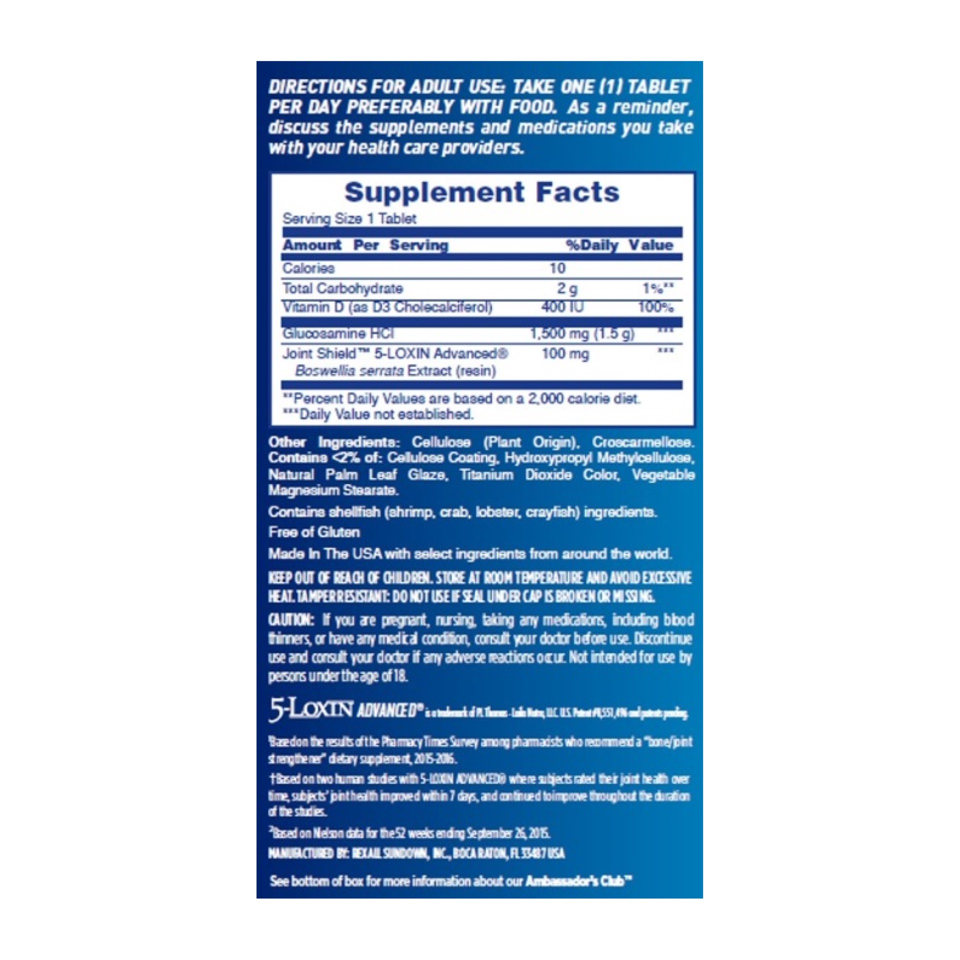 slide 4 of 5, Osteo Bi-Flex One Per Day, Glucosamine HCI and Vitamin D3, Joint Health Supplement, 30 Tablets, 30 ct