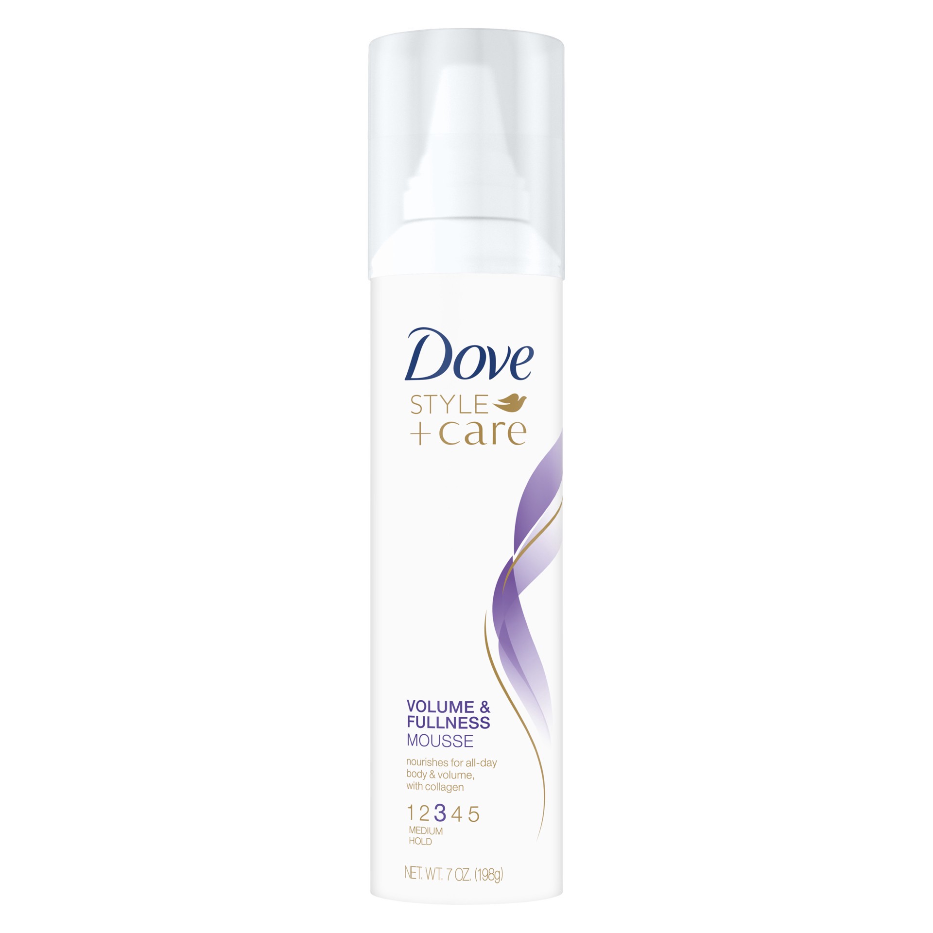 slide 1 of 3, Dove Style + Care Mousse Volume & Fullness, 7 oz, 7 oz