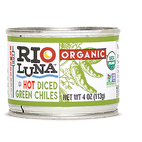 slide 1 of 1, Rio Luna Organic Hot Diced Green Chiles 4 oz, 4 oz