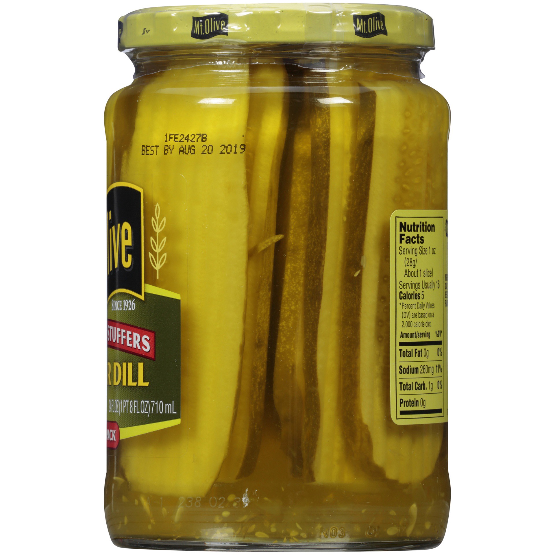 slide 6 of 6, Mt. Olive Pickles Sandwich Stuffers Kosher Dill - 24 Fl. Oz., 24 fl oz