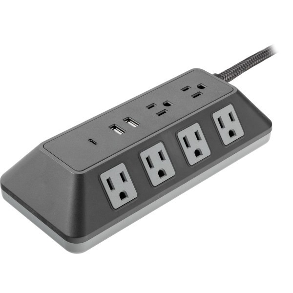slide 1 of 1, Ge Ultrapro 10-Outlet Surge Protector, 4', Black, 1 ct