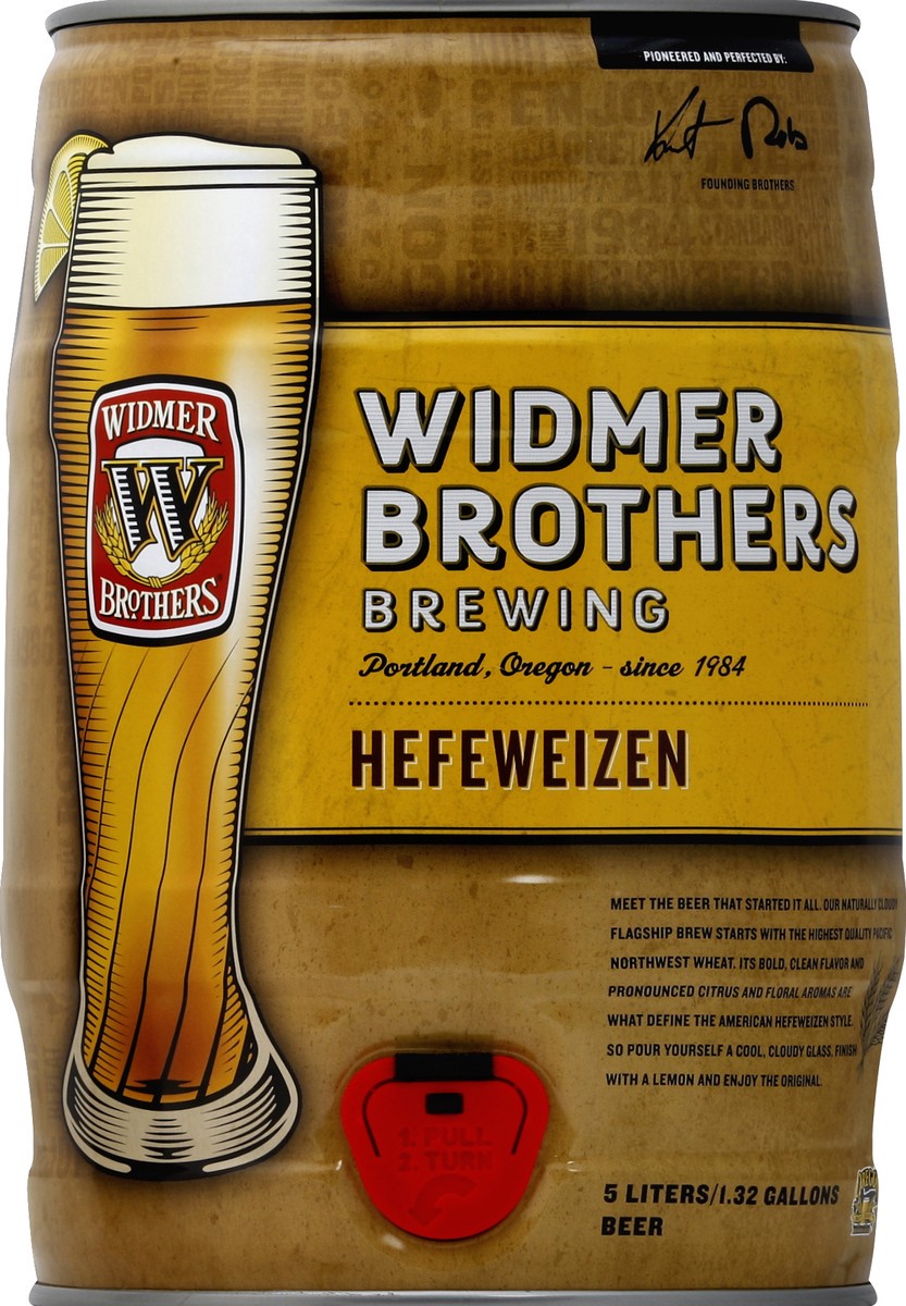 slide 4 of 4, Widmer Brothers Brewing Hefeweizen, 5 liter