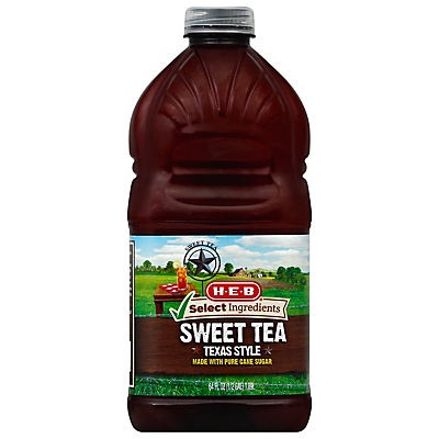 slide 1 of 1, H-E-B Texas Style Sweet Tea, 64 oz
