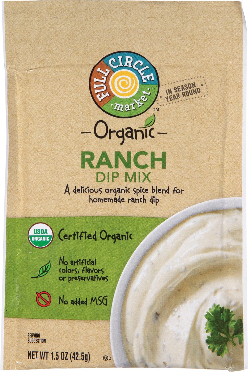 slide 7 of 17, Full Circle Market Organic Ranch Dip Mix 1.5 oz, 1.5 oz