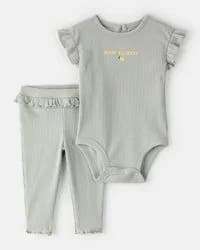 Carter's Baby Girl 'Main Squeeze' Bodysuit & Pant Set - Green - 9M