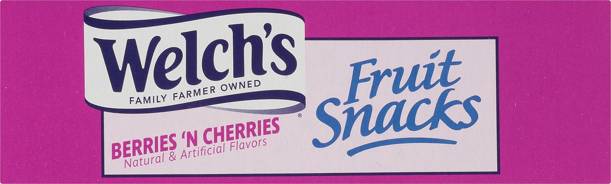 slide 9 of 9, Welch's Fruit Snacks, Berries N Cherries, 0.9 Ounces, 10 Pouches, 9 oz