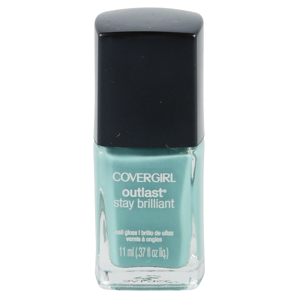 slide 1 of 2, Covergirl Outlast Stay Brilliant Nail Gloss - Mint Mojito, 0.37 fl oz