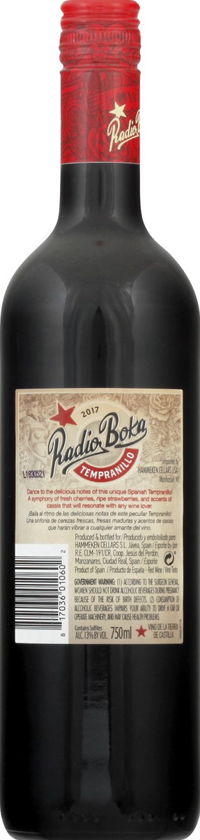 slide 4 of 7, Radio Boka Tempranillo 750 ml, 750 ml