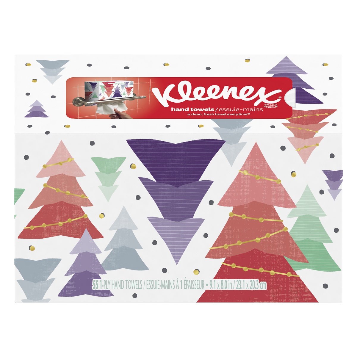 slide 1 of 3, Kleenex Holiday Paper Towels, 55 ct